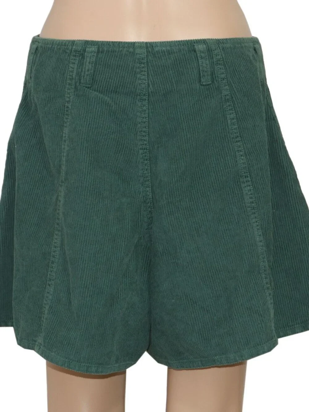 Free People We The Free  Summer Days Cord Shorts Green High Waist S